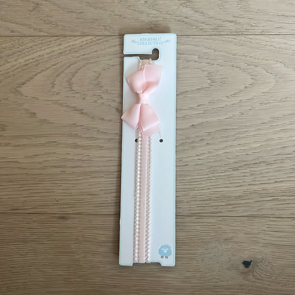 Edgehill Collection Pink Baby Bow Headband